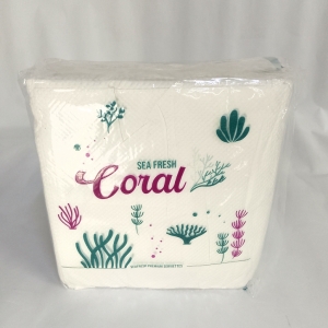 Sea fresh coral serviette 